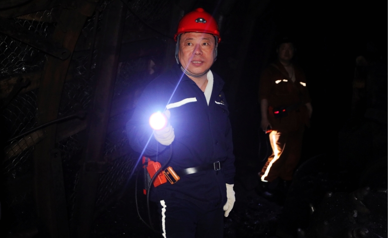 張秉德到鳥山礦調研檢查工作